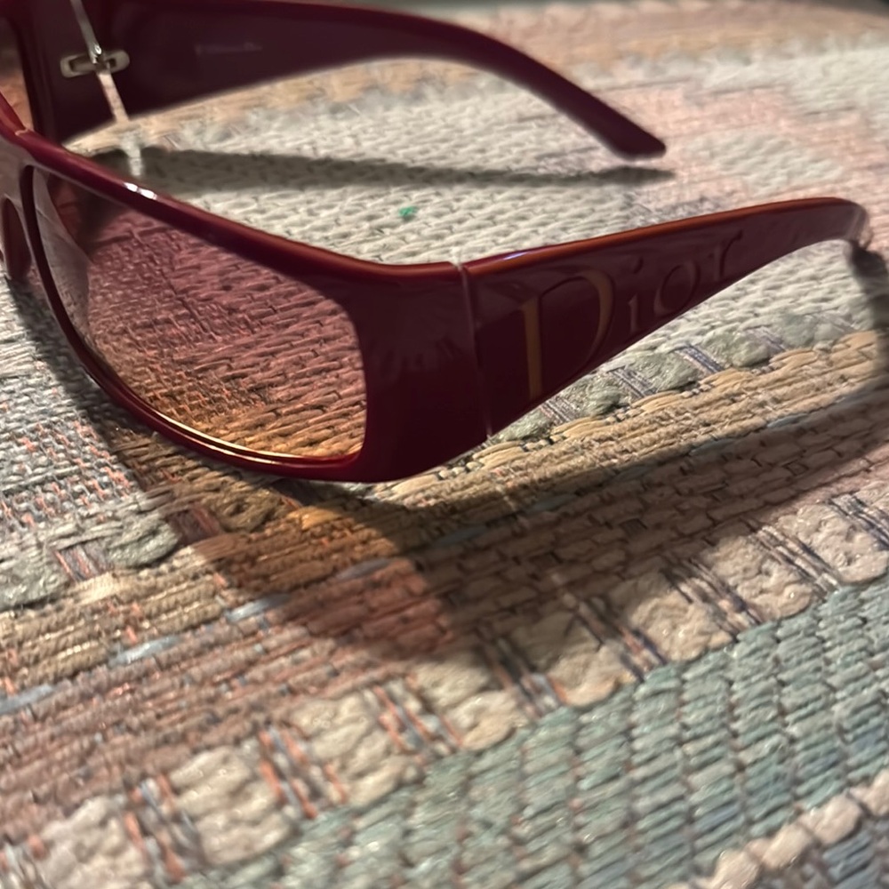 Dior pink Wraparound Sunglasses with Bold Gradient Lenses